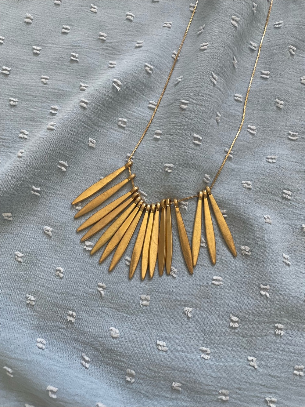 Gold Spike Pendant Necklace - Elegant Women’s Jewelry